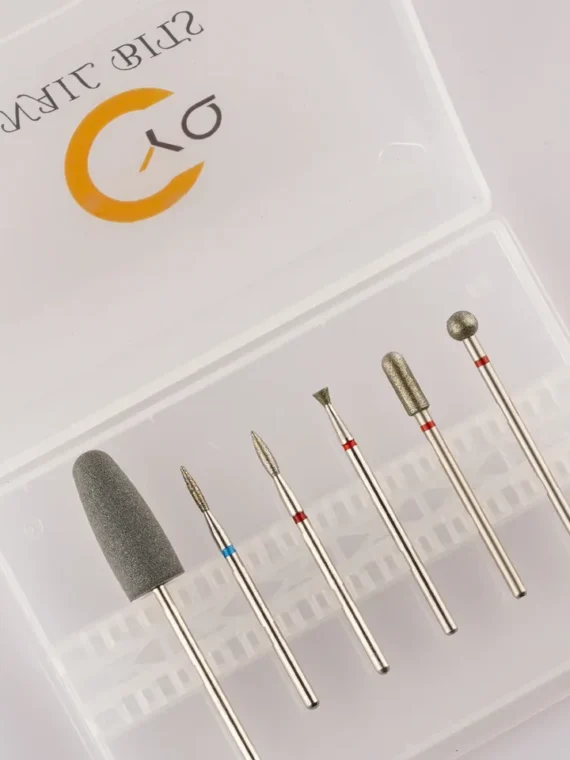 Juego de brocas para manicura y pedicura profesional, Set de brocas de silicona para uñas