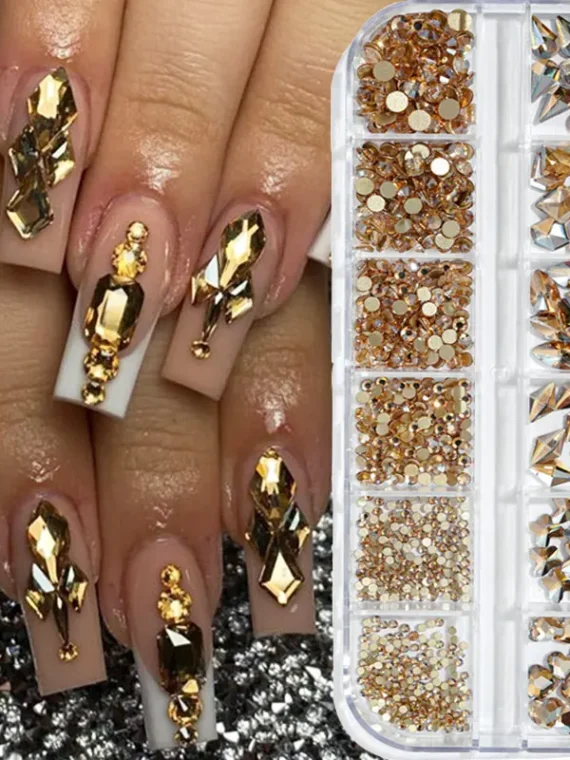 Brillantes diamantes de imitación para de varios tamaños