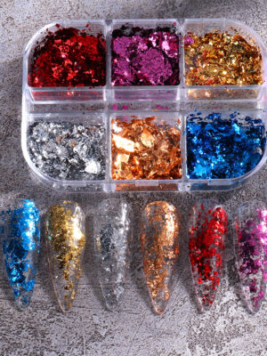 Papel de aluminio de 6 colores fluorecente