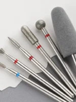 Juego de brocas para manicura y pedicura profesional, Set de brocas de silicona para uñas