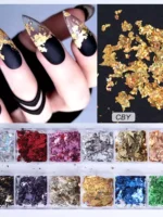 Papel de aluminio de 12 colores oro