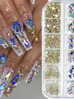 Brillantes diamantes de imitación para de varios tamaños