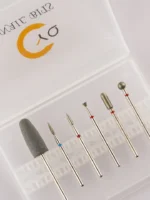 Juego de brocas para manicura y pedicura profesional, Set de brocas de silicona para uñas