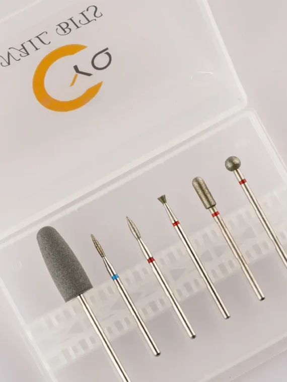 Juego de brocas para manicura y pedicura profesional, Set de brocas de silicona para uñas