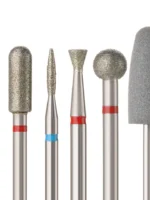 Juego de brocas para manicura y pedicura profesional, Set de brocas de silicona para uñas