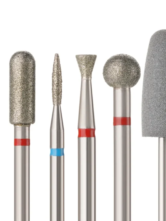 Juego de brocas para manicura y pedicura profesional, Set de brocas de silicona para uñas