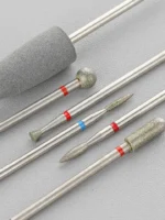 Juego de brocas para manicura y pedicura profesional, Set de brocas de silicona para uñas