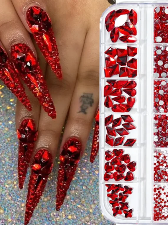 Brillantes diamantes de imitación para de varios tamaños